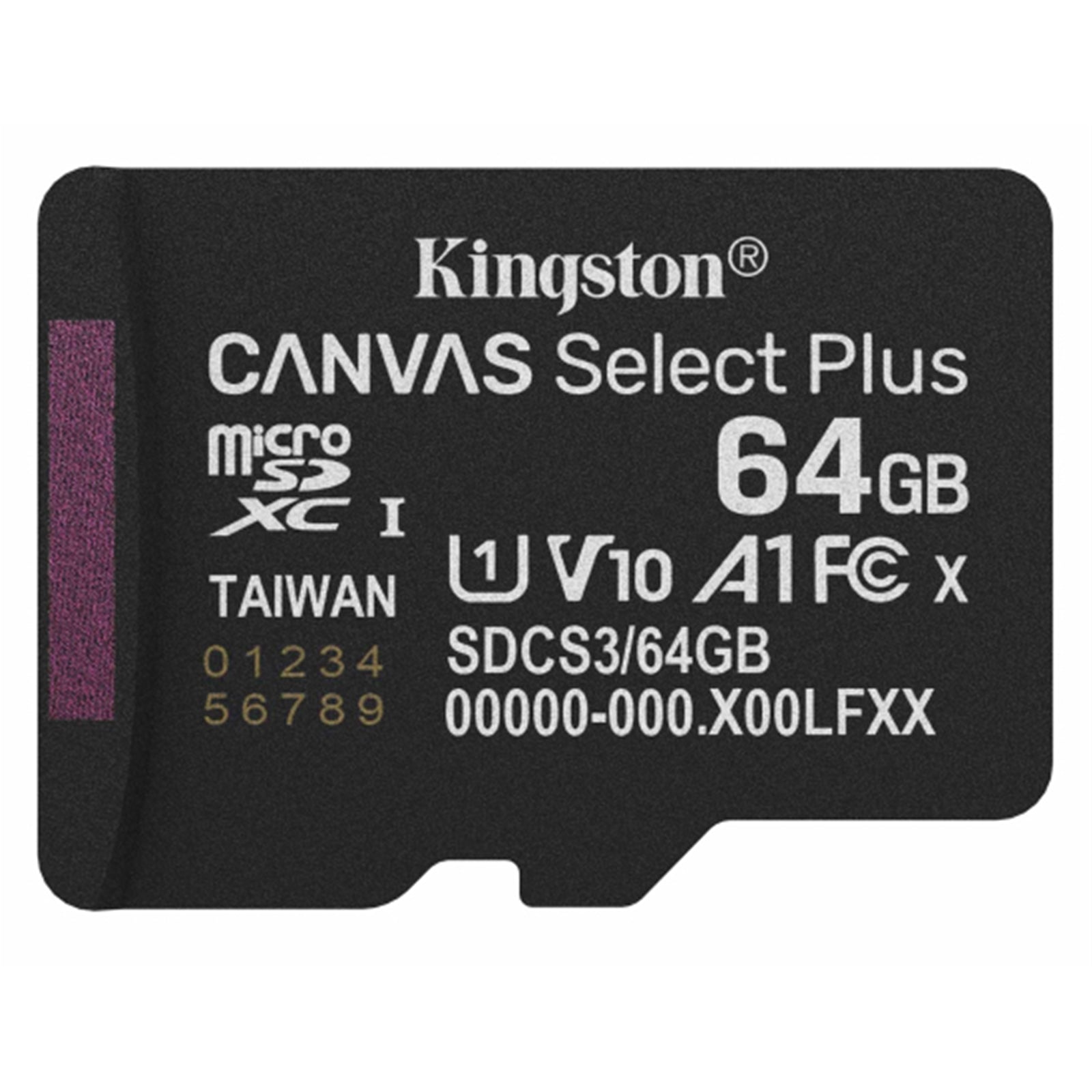 Kingston Canvas Select Plus  SDCS3/64GB 64GB Micro SD UHS-I (U1) Flash Card with Adapter Kingston Canvas Select Plus  SDCS3/64GB 64GB Micro SD UHS-I (U1) Flash Card with Adapter